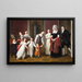 La Famille Nathanson - Christoffer Wilhelm Eckersberg — indrammet kunstværk på væggen