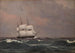 La corvette Najaden par gros temps - Christoffer Wilhelm Eckersberg — visning af kunstværket