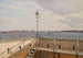 Vue depuis la batterie de Trekroner med København i det fjerne - Christoffer Wilhelm Eckersberg — visning af kunstværket