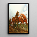 Reproduktion af maleriet Chevaux de Suffolk - Christopher Clark