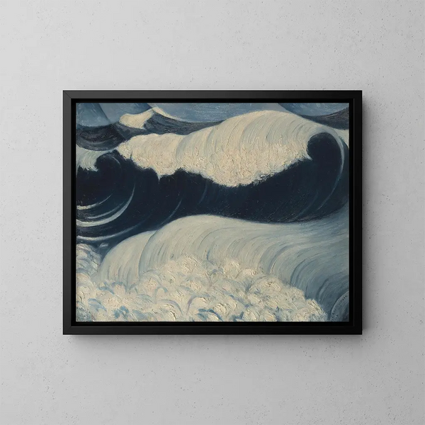 La Vague - Christopher R W Nevinson — indrammet kunstværk på væggen