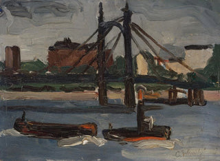 La Tamise à Battersea - Christopher Wood — visning af kunstværket
