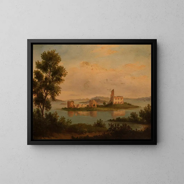 Château de Trakai - Chrystian Breslauer — indrammet kunstværk på væggen