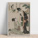 Reproduktion af maleriet Chushingura-maleri - Akt V af Loyalitetens Lager - Kitagawa Utamaro