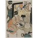 Reproduktion af maleriet Chushingura-maleri, Akt I af L'Entrepôt de la loyauté - Kitagawa Utamaro