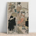 Reproduktion af maleriet Chushingura-maleri, Akt IX af L'entrepôt de la loyauté - Kitagawa Utamaro