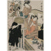 Reproduktion af maleriet Chushingura-maleri, Akt IX af L'entrepôt de la loyauté - Kitagawa Utamaro