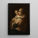 Reproduktion af maleriet Mor og barn - Jean-Honoré Fragonard Cirkel