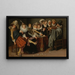 et musikalsk selskab i et interiør - Cercle de Willem Pietersz Buytewech — indrammet kunstværk på væggen