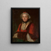 Portrait af Marie Leczinska, Frankrigs dronning - François Hubert Drouais' kreds — indrammet kunstværk på væggen