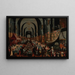 Le Festin de Balthazar - Cercle de Frans Francken le Jeune — indrammet kunstværk på væggen