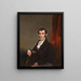 Portrait af en gentleman - George Chinnerys Cirkel — indrammet kunstværk på væggen