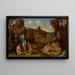 Allegori - Giorgione Cirkel — indrammet kunstværk på væggen