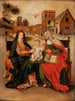 La Vierge à l'Enfant avec sainte Anne - Cercle de Hendrick de Clerck — visning af kunstværket