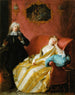 En ung sovende kvinde - Cercle de Jean-Baptiste Pater — visning af kunstværket