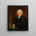 Portræt af reverend Samuel Glasse D.D. F.R.S. - John Hoppner Cirkel — indrammet kunstværk på væggen