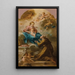 La Vierge et l'Enfant apparaissant à un saint franciscain - Cirkel af Michel-François Dandré-Bardon — indrammet kunstværk på væggen