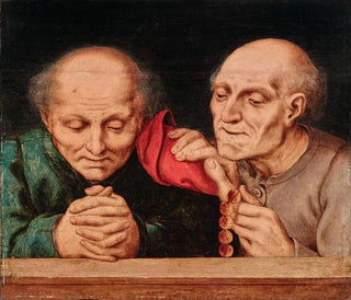 Circle of Quentin Metsys - Two Men At Prayer.webp