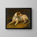 Alerte - Sir Edwin Henry Landseer Cirkel — indrammet kunstværk på væggen