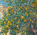 Reproduktion af maleriet Citrontræer i La Mortola - Theo van Rysselberghe