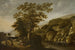 Landskab ved Rhinen med et vandfald - Claes Jansz van der Willigen — visning af kunstværket