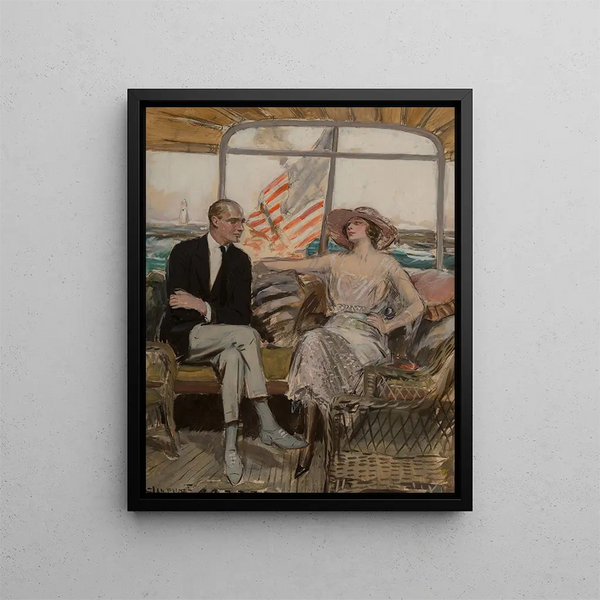La Croisière - Clarence F. Underwood — indrammet kunstværk på væggen