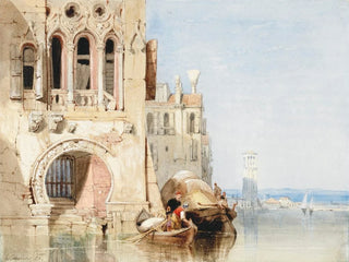 Clarkson Stanfield - A capriccio scene Venice.webp
