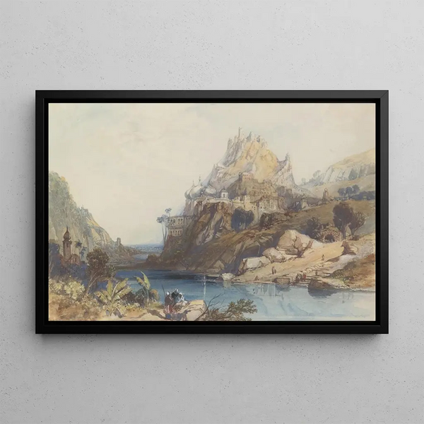 Vue d'Etaaia Indien - Clarkson Stanfield — indrammet kunstværk på væggen
