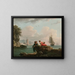 Fiskere på en middelhavsstrand - Claude-Joseph Vernet — indrammet kunstværk på væggen