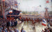 La Place de l'Hôtel de Ville den 20. oktober 1918, demonstration til ære for klasse 1920 - Claude Charles Bourgonnier — visning af kunstværket