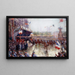 La Place de l'Hôtel de Ville den 20. oktober 1918, demonstration til ære for klasse 1920 - Claude Charles Bourgonnier — indrammet kunstværk på væggen