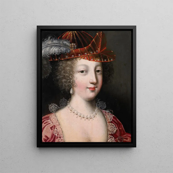 Isabelle de Savoie, dronning af Portugal - Claude Druet — indrammet kunstværk på væggen