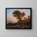 En kunstner, der studerer efter naturen - Claude Lorrain — indrammet kunstværk på væggen