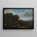 Landskab Italien - Claude Lorrain — indrammet kunstværk på væggen