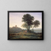 Jacob med Laban og hans døtre - Claude Lorrain — indrammet kunstværk på væggen