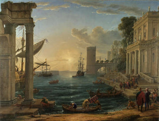 L'Embarquement de la Reine de Saba - Claude Lorrain — visning af kunstværket