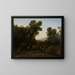 La Fuite en Égypte - Claude Lorrain — indrammet kunstværk på væggen