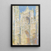 Cathédrale de Rouen, façade ouest, lumière du soleil - Claude Monet — indrammet kunstværk på væggen