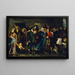 La queue la boucherie i 1871 - Clément-Auguste Andrieux — indrammet kunstværk på væggen