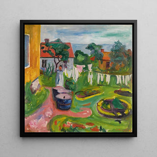 Tøj på en snor i Åsgårdstrand - Edvard Munch