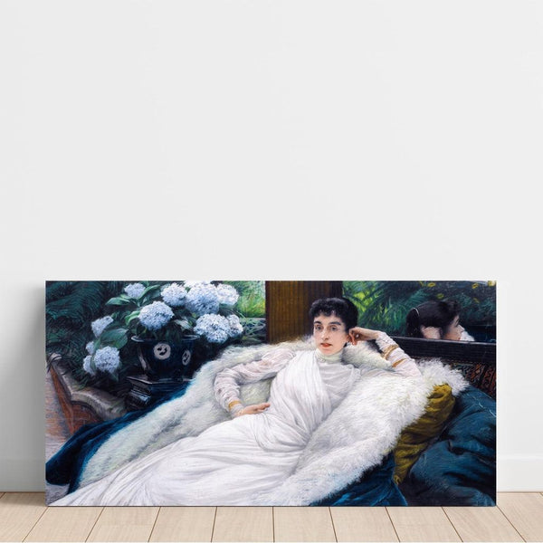 Reproduktion af maleriet Clotilde Briatte, Comtesse Pillet-Will - James Tissot Maleri