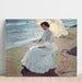 Reproduktion af maleriet Clotilde ved stranden - Joaquín Sorolla