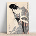 Reproduktion af maleriet Frisør - Kitagawa Utamaro