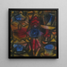 Collection af figurer - Paul Klee — indrammet kunstværk på væggen
