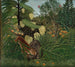 Kamp mellem en tiger og en bøffel - Henri Rousseau — visning af kunstværket