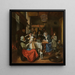 Som de gamle synger, de unge piber - Jan Steen — indrammet kunstværk på væggen