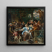 den glade selskab på en terrasse - Jan Steen — indrammet kunstværk på væggen