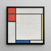 Reproduktion af maleriet Komposition med rød, gul og blå - Piet Mondrian