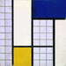 Reproduktion af maleriet Komposition i halvtoner - Theo van Doesburg