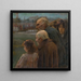 Composition figurative - Teodor Zemplnyi — indrammet kunstværk på væggen